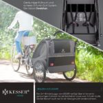 KESSER® 2in1 Kinderfahrradanhänger mit Federung & Joggerfunktion – für 1-2 Kinder bis 40kg – Bild 6