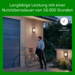 Philips Capricorn LED Aussenwandleuchte 700 lm – Moderne Gartenbeleuchtung IP44 Anthrazit – Bild 5