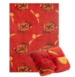 Harry Potter Gryffindor Fleecedecke 120x160 cm – Wärmende Wohndecke mit Quidditch Design