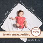 ZOLLNER 10er Set Musselin Spucktücher 70x70 cm – Baumwolle, hautfreundlich & saugstark – Bild 2