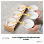 PiuPet 3er Set Katzennäpfe 250ml – Ergonomische Fressnäpfe aus Steinzeug für Katzen – Bild 2