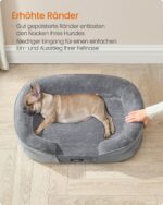 Feandrea Orthopädisches Hundebett 76x51 cm – Komfort für Mittelhunde mit Gelenkentlastung – Bild 4