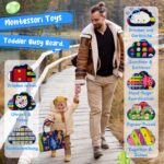 TenFans Busy Board ab 3 Jahren – 35 Montessori Lernaktivitäten für Kleinkinder – Bild 4