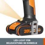 WORX WX370.9 Akku-Schlagbohrschrauber 20V 50Nm – Professionelle Kraft für Bohren & Schrauben – Bild 6