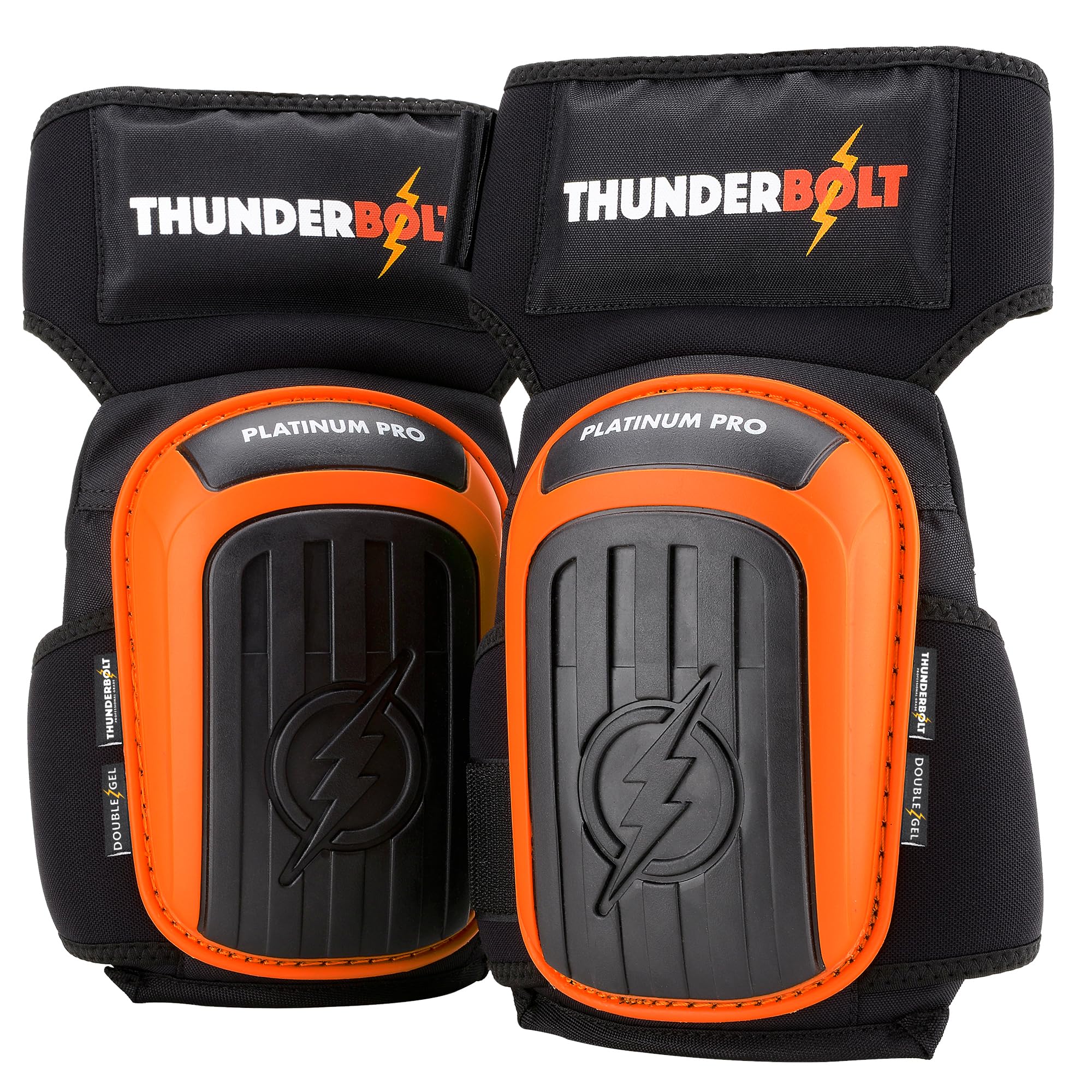 Thunderbolt Knieschoner Platinum Pro – Professioneller Knieschutz mit Gelkissen für Handwerk