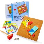CUBIDI Hammerspiel ab 3 Jahren – Motorik-Spielzeug mit Holzhammer & Korkplatte