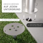 MATO Wegeleuchte 50 cm mit Bewegungsmelder & E27 Fassung – Edelstahl Pollerleuchte IP44 – Bild 4
