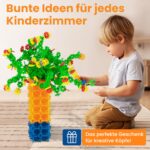 Smart-Planet Steckblumen 400er Set – Montessori Motorikspielzeug ab 3 Jahren – Bild 7