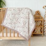 Mouliss Personalisierte Babydecke mit Namen – 100% Baumwolle Strick & Musselin – Bild 3