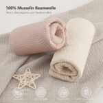 Bearmoss 2er Set Musselin Spannbettlaken 70x140 cm – 100% Baumwolle für Babybetten – Bild 4