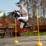 SKIPPI Hobby Horse Braunschecke A3 – Steckenpferd mit Halfter & Zügeln – Bild 4
