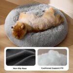 BEDSURE Rundes Haustierbett Ø 60 cm – Plüsch Katzenbett waschbar für Katzen & kleine Hunde – Bild 3
