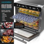 Arendo Dörrautomat Edelstahl 700W – 8 Einlegefächer mit 6700 cm² für Obst & Fleisch – Bild 3