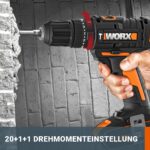 WORX WX370.9 Akku-Schlagbohrschrauber 20V 50Nm – Professionelle Kraft für Bohren & Schrauben – Bild 5