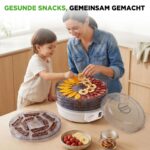 NutriChef Dörrautomat mit 5 Einschüben – 600W Dörrgerät für Obst, Fleisch & Gemüse – Bild 9