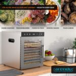 Arendo Dörrautomat Edelstahl 12 Etagen 800 W – Profi-Dörrgerät mit Umluft für Obst & Fleisch – Bild 6
