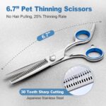 Gimars 6-in-1 Hundeschere Set Profi – Titan-beschichtete Fellschere für Hunde & Katzen – Bild 7