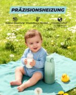 Wemoh Tragbarer Flaschenwärmer 450ml – 100W Schnellaufwärmung mit Selbstreinigung für unterwegs – Bild 4