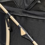 PawHut Hundewagen 2 in 1 – Faltbarer Hundebuggy bis 10 kg mit Bremsen & Netzfenstern – Bild 9