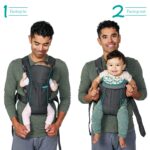 Infantino Swift Classic Babytrage – Ergonomische Tragesystem für Neugeborene bis Kleinkinder – Bild 4