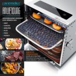 Arendo Edelstahl Dörrautomat 8-fach – 500 W Dehydrator mit Temperaturregler & 24h Timer – Bild 5