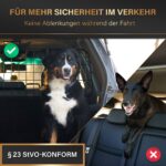 HELDENWERK® Hundegitter Auto Universal Kofferraum – Stufenlos verstellbar, werkzeuglose Montage – Bild 6