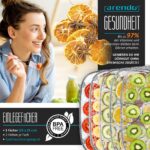 Arendo Dörrautomat Edelstahl 240W – 5 Etagen Dehydrator mit Timer & Temperaturregler – Bild 4