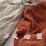 Peepeemax Spannbettlaken Beistellbett 90x50 cm – 100% Musselin Baumwolle, 2er Pack – Bild 3