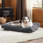 BEDSURE XL Hundebett 104x69cm Sherpa-Fleece – Beruhigendes Hundekissen für Grossrassen – Bild 3