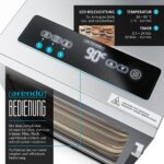 Arendo Edelstahl Dörrautomat 8-fach – 500 W Dehydrator mit Temperaturregler & 24h Timer – Bild 6
