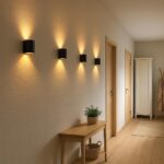 SSC-LUXon TUANI Wandleuchte 2er Set – Up & Down Licht in Schwarz-Gold für G9 – Bild 4