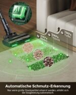 Proscenic P20 Akku Staubsauger mit Wischfunktion – 70 kPa Saugkraft für Teppich & Tierhaare – Bild 6