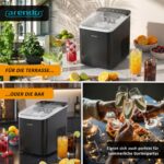 Arendo Eiswürfelmaschine 150 W – 12 kg Eis pro Tag mit Wählbarer Eisgröße – Bild 2