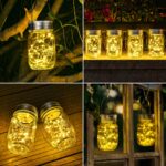 Solpex Solarlaterne 6er-Set mit 180 LEDs – Warmweisse Gartenleuchte IP44 wasserdicht – Bild 7