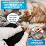 BluePet Zauberkamm – Patentierter Hundekamm & Katzenkamm für Langhaarfelle – Bild 2