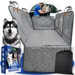 ZooNice Hundedecke Auto Rückbank mit Hartboden – XL-Liegefläche & Sichtfenster für SUV