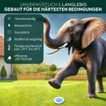 FLUSSLICHT Solar Bodenleuchten 8er-Set Warmweiß – IP65 Gartenbeleuchtung mit Ersatz-Erdspissen – Bild 4