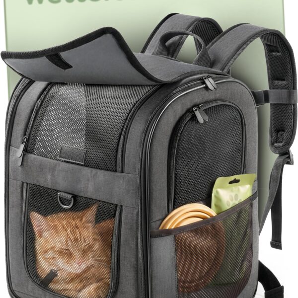 Knupis Katzenrucksack & Hunderucksack bis 7 kg – Wetterschutz & Ausbruchsicher
