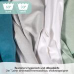 MAKIAN Moltontücher 4er Set 80x80 cm – Premium Flanellwindeln aus Bio-Baumwolle für Babys – Bild 6