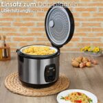 Zilan Reiskocher 1,5 Liter mit Warmhaltefunktion – 500 Watt Multikocher – Bild 4