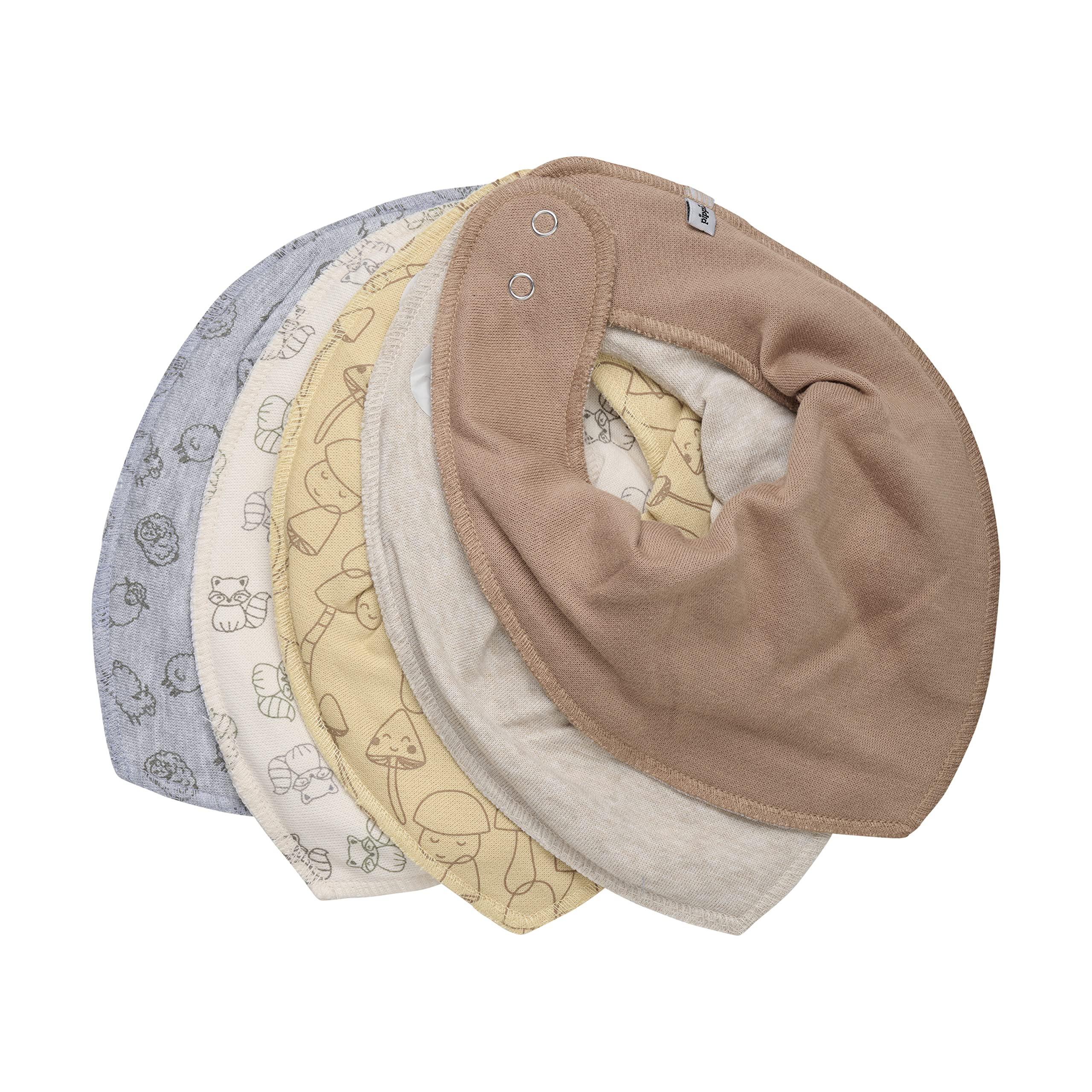 Pippi made with love Bandana Lätzchen 5er Pack – Bio-Baumwolle für Babys