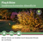 Paulmann Plug & Shine LED Gartenspot Sting Anthrazit – Insektenfreundliches Goldlicht IP67 – Bild 3