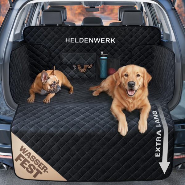 HELDENWERK® Kofferraumschutz Hund mit Seiten- & Ladekantenschutz – Wasserdicht & Rutschfest