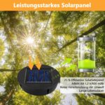 HELESIN Solarleuchten Ersatzteile 4er Set – 8cm Solarmodul mit IP65 Wasserschutz – Bild 3