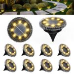Solpex Solar-Bodenleuchten 10er Set – IP65 Wegeleuchten Warmweiß für Aussen