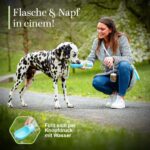 FC-LINE Hundetrinkflasche 600 ml – 3-in-1 Wasserflasche mit Napf & Rücklauffunktion – Bild 3