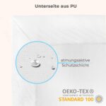 WhizProducts Wasserdichtes Spannbettlaken 89x50 cm – Matratzenschoner für Babybay Betten – Bild 4