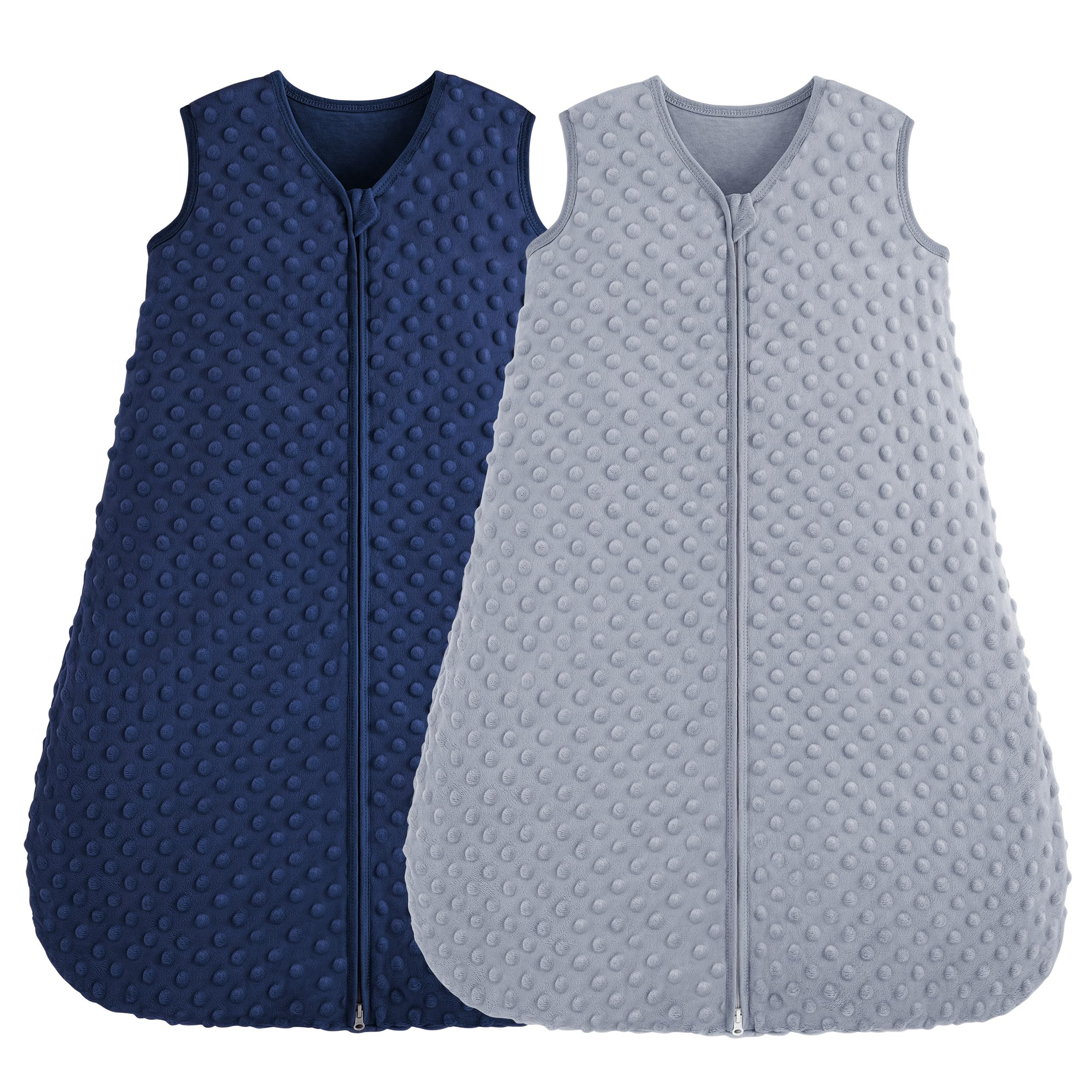 FIEMOL Babyschlafsack 0-6 Monate 1.5 Tog – Wärmeschlafsack aus Baumwolle & Plüsch