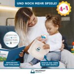 HELDENGUT Fädelspiel Holz ab 18 Monaten – Montessori Motorikspielzeug mit 12 Figuren – Bild 5