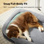BEDSURE Orthopädisches Hundebett 89x64cm – Ergonomisches Sofa für Mittelgrosse Hunde – Bild 3